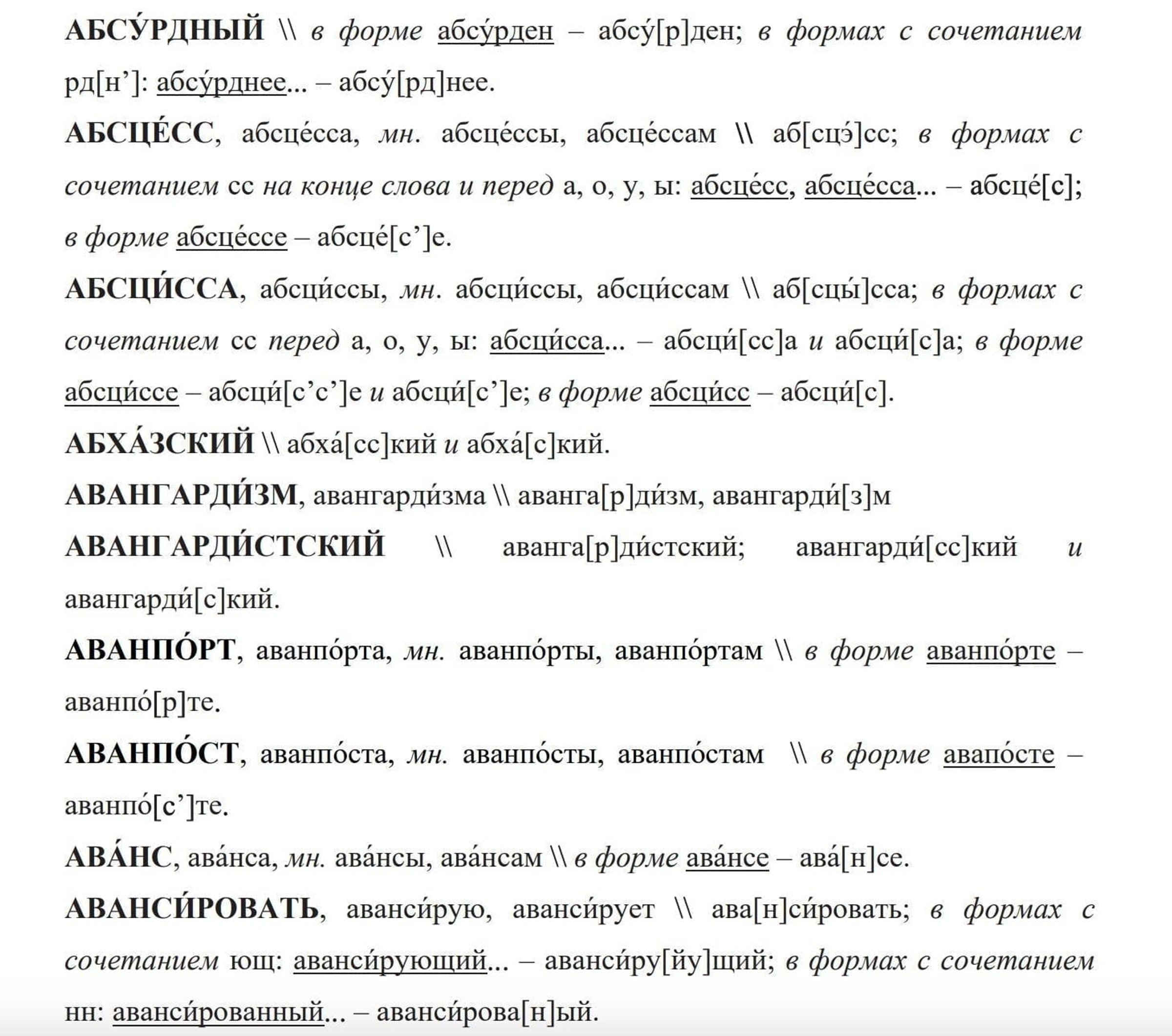 Орфоэпический словарь РАН для проверки иностранных слов по 168-ФЗ и 53-ФЗ